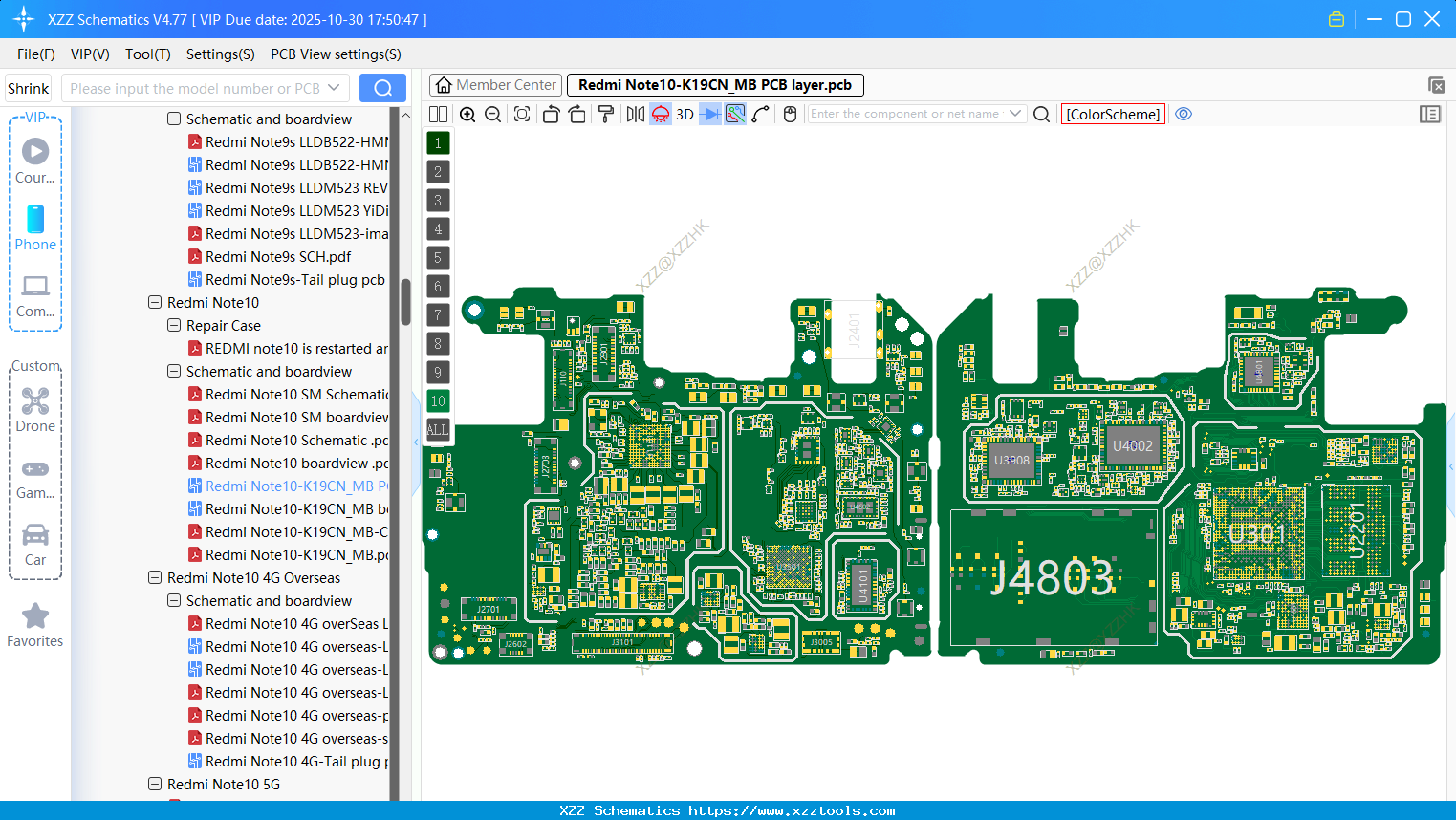Xiaomi Redmi Note10-K19CN_MB PCB Layer